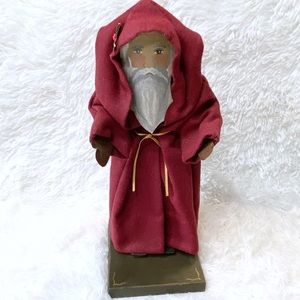 Edna Oar Young Signed Father Christmas Folk Art Statue